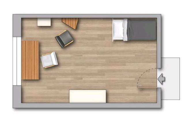 Etagenwohnung Greifswald Groß Schönwalde - 1 Zimmer, 20 m&sup2;, 298&euro; | Angebot:27720831
