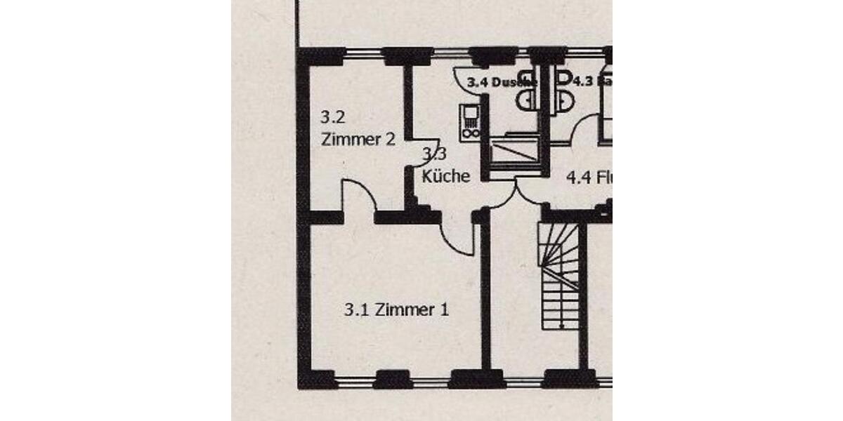 Etagenwohnung Wolgast - 2 Zimmer, 40 m&sup2;, 410&euro; | Angebot:25231358