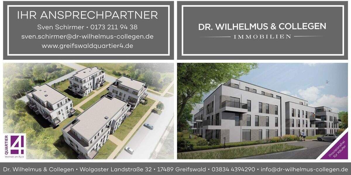 Etagenwohnung Greifswald Nördliche Mühlenvorstadt - 4 Zimmer, 1.155.500&euro; | Angebot:25845358