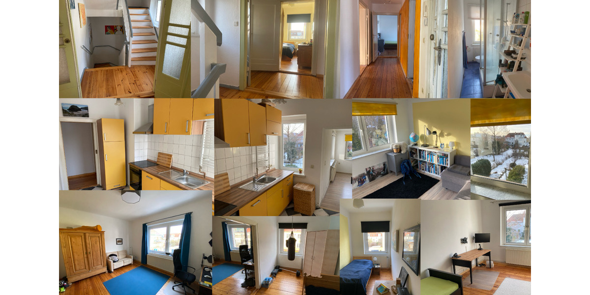 Etagenwohnung Greifswald - 4 Zimmer, 85 m&sup2;, 1.100&euro; | Angebot:25824977