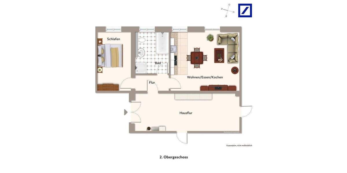 Etagenwohnung Karlshagen - 2 Zimmer, 42 m&sup2;, 190.000&euro; | Angebot:25685734