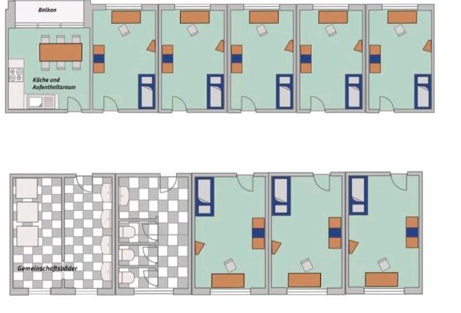 Etagenwohnung Greifswald Groß Schönwalde - 1 Zimmer, 20 m&sup2;, 298&euro; | Angebot:27720831