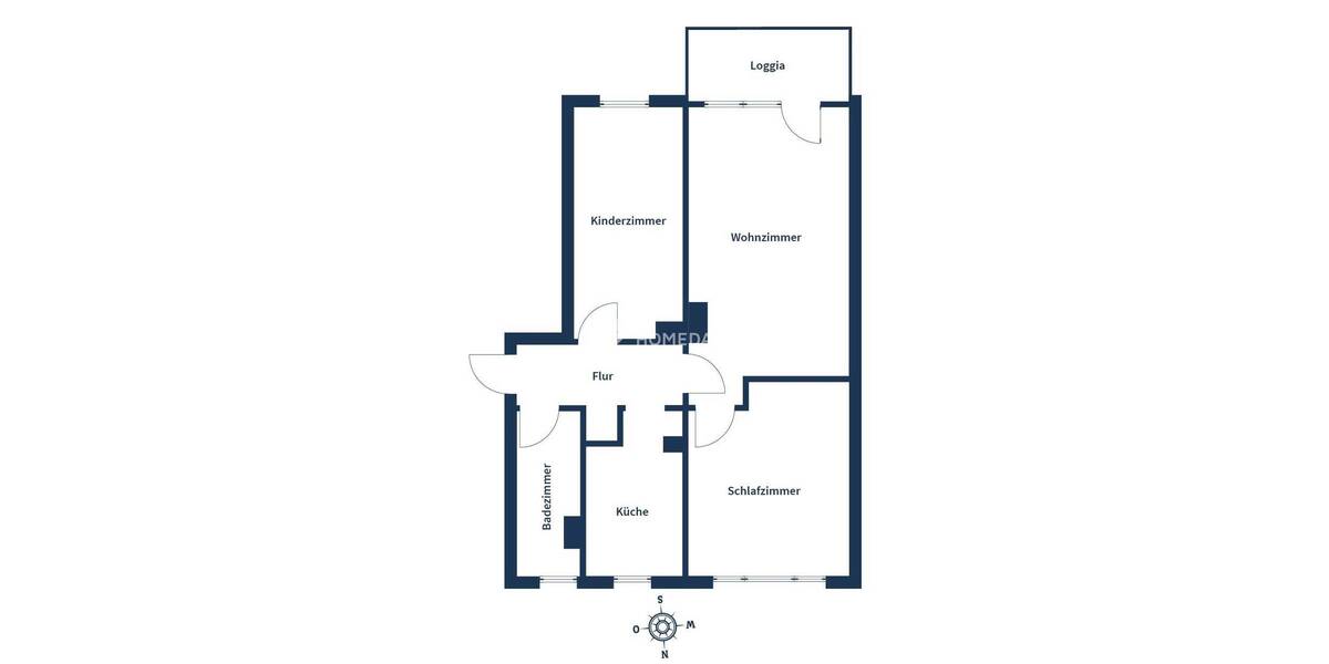 Etagenwohnung Schmatzin Schlatkow - 3 Zimmer, 57 m&sup2;, 57.750&euro; | Angebot:26434671