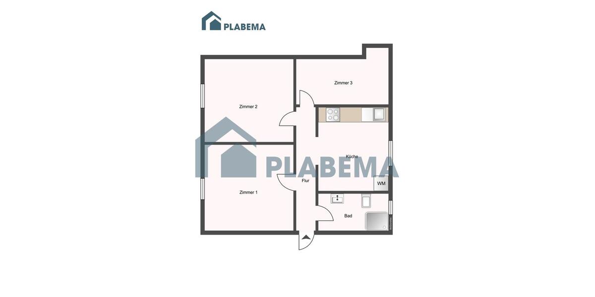Etagenwohnung Greifswald - 3 Zimmer, 70 m&sup2;, 1.255&euro; | Angebot:25570528