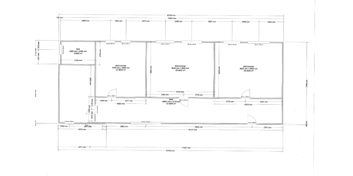 Etagenwohnung Jarmen - 3 Zimmer, 87 m&sup2;, 450&euro; | Angebot:25236875