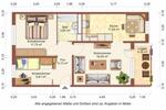 Etagenwohnung Greifswald Groß Schönwalde - 3 Zimmer, 58 m&sup2;, 428&euro; | Angebot:26177774