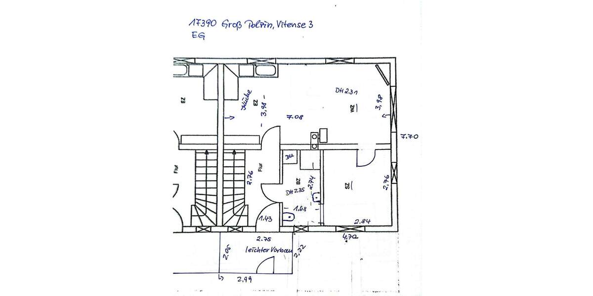 Doppelhaushälfte Groß Polzin - 3 Zimmer, 75 m&sup2;, 149.000&euro; | Angebot:25731316