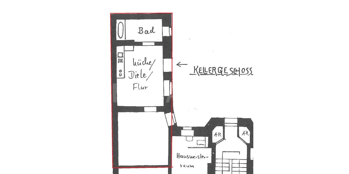 Etagenwohnung Greifswald - 1 Zimmer, 39 m&sup2;, 414&euro; | Angebot:24892061