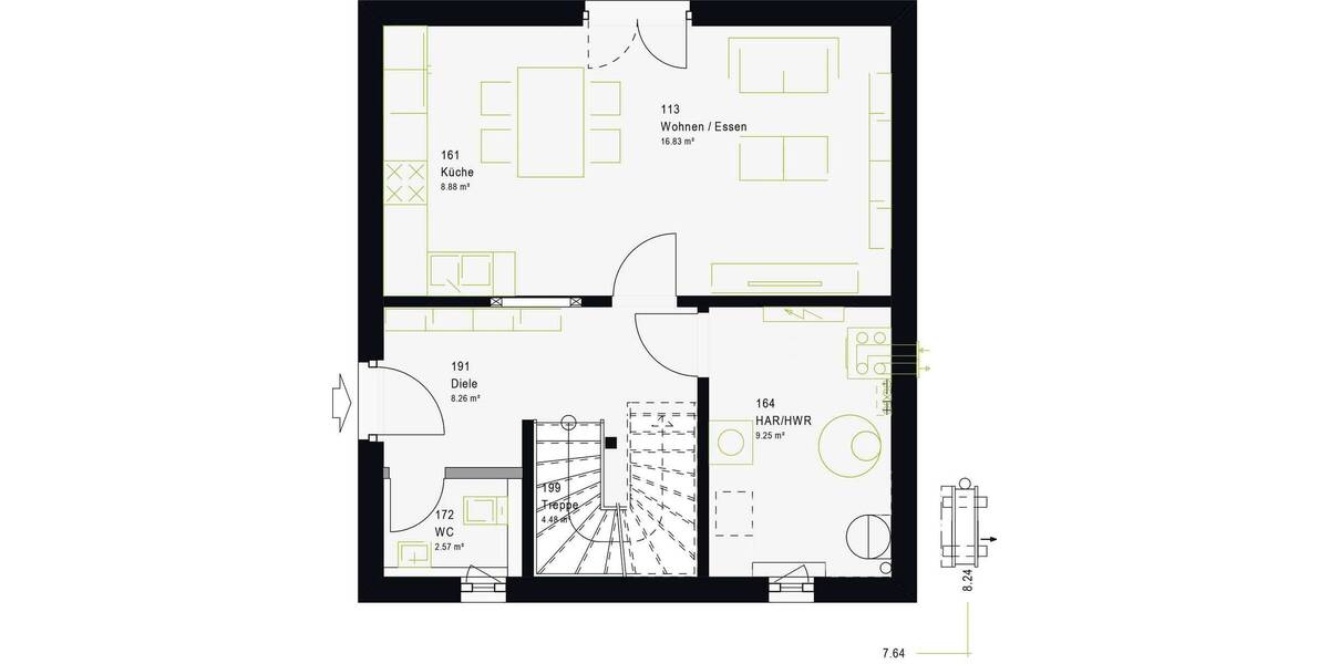 Einfamilienhaus Greifswald Nördliche Mühlenvorstadt - 3 Zimmer, 94 m&sup2;, 221.000&euro; | Angebot:25733728
