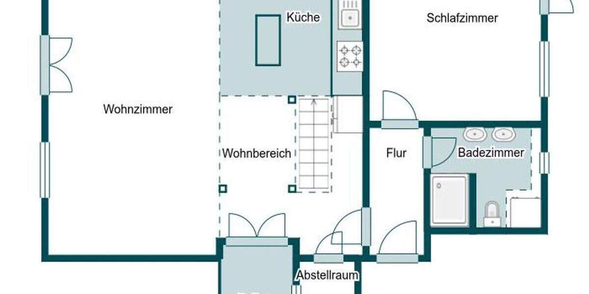Etagenwohnung Greifswald Steinbecker Vorstadt - 3 Zimmer, 61 m&sup2;, 320.000&euro; | Angebot:25696098