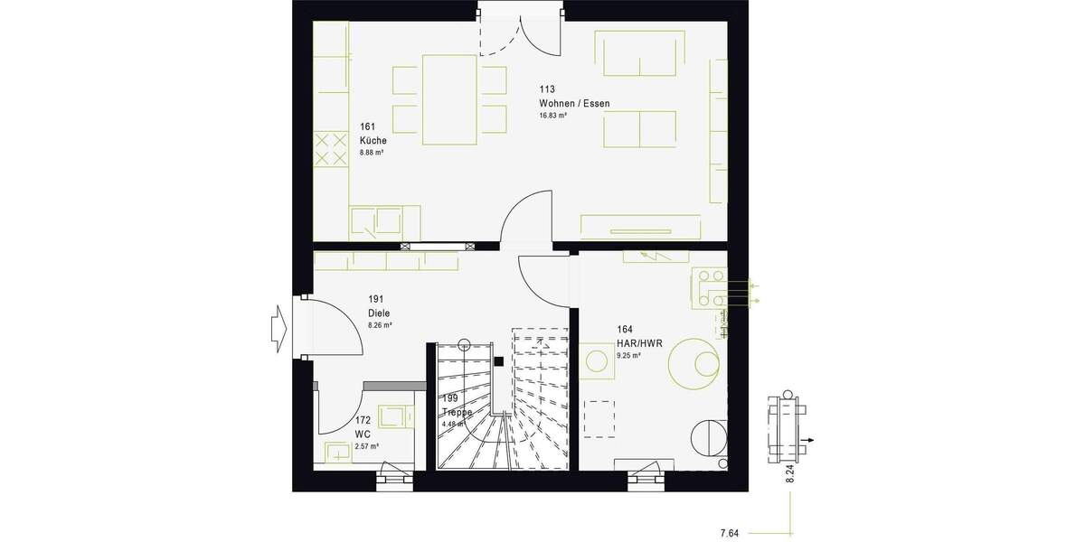 Einfamilienhaus Greifswald Nördliche Mühlenvorstadt - 3 Zimmer, 94 m&sup2;, 221.000&euro; | Angebot:25733728