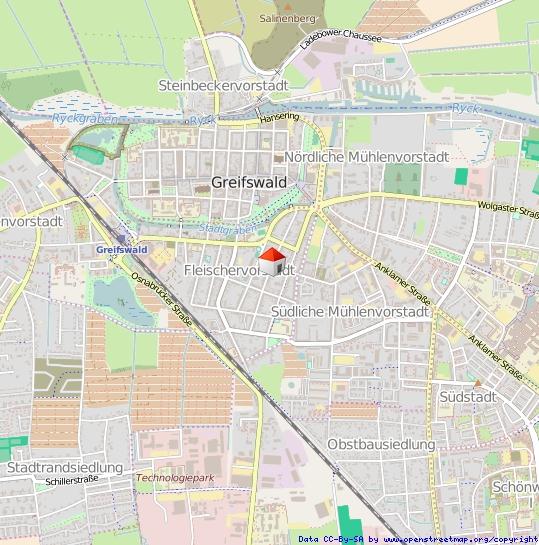 Etagenwohnung Greifswald - 1 Zimmer, 39 m&sup2;, 414&euro; | Angebot:24892061