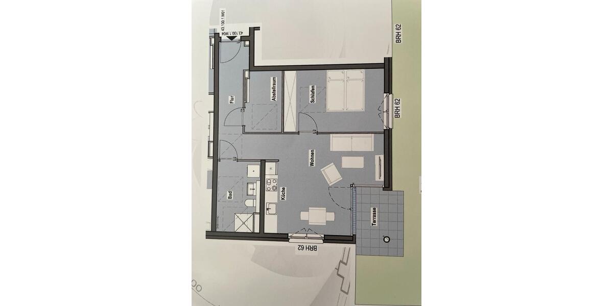 Etagenwohnung Greifswald - 2 Zimmer, 58 m&sup2;, 952&euro; | Angebot:26023791