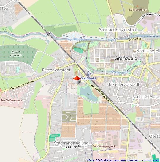 Etagenwohnung Greifswald - 2 Zimmer, 42 m&sup2;, 455&euro; | Angebot:25655223